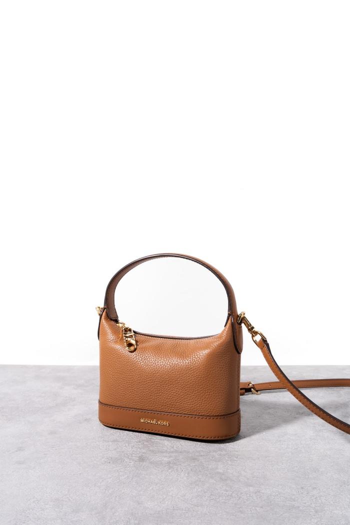 Wythe small crossbody bag pebbled leather Luggage