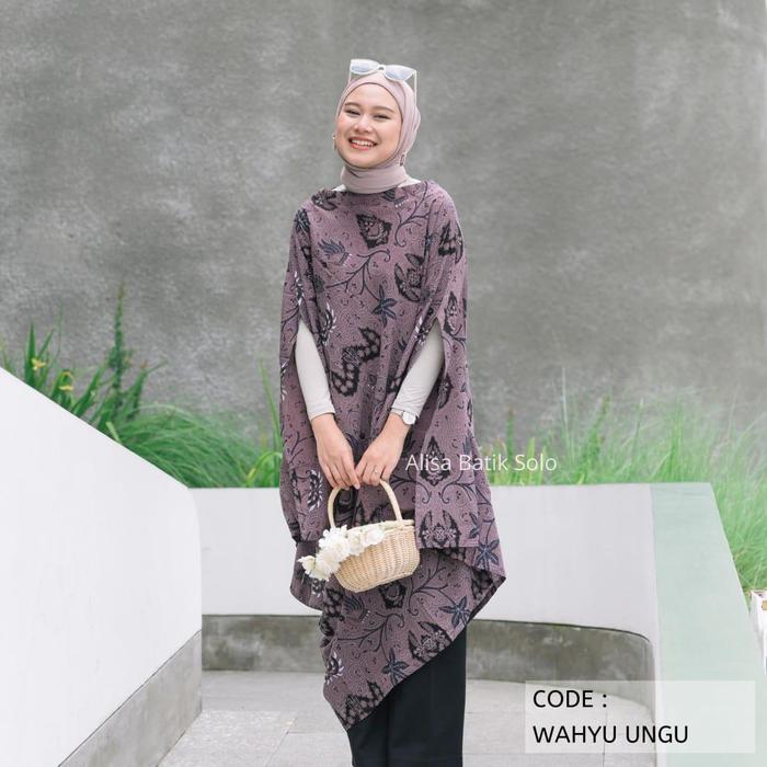 Baju Batik Wanita Kaftan Dress Modern Wu -Als