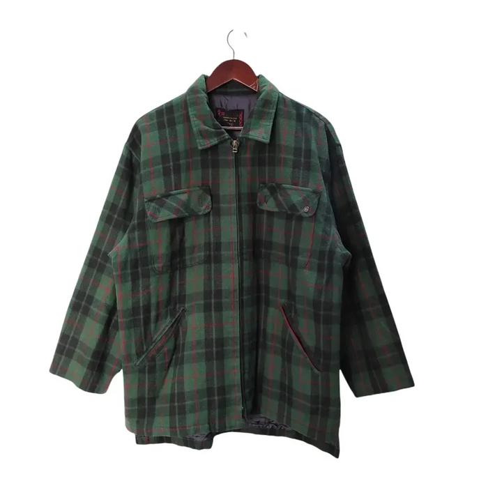 VINTAGE MCGREG0R FLANEL WOOL JACKET  Size : L