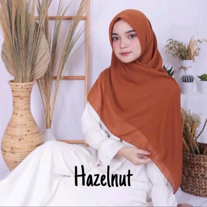 Krudung Segi empatHazelnut/hijab segiempat HazelnutPROMO