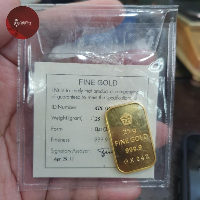 logam mulia antam non press  retro berdiri berat 25gram