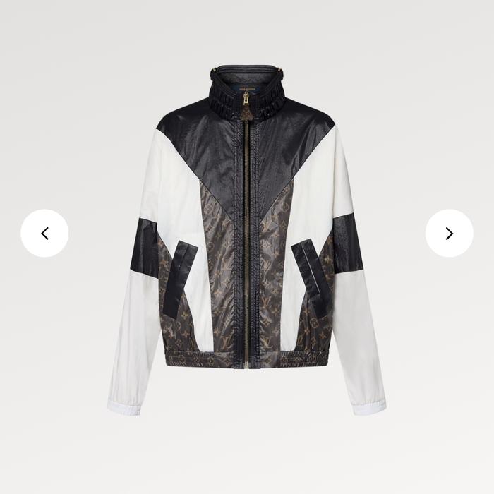 Sport Jacket Ladies LV Louis Vuitton Sporty Color Blocked Zip Up Parka