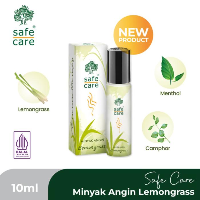 SAFE CARE MINYAK ANGIN LEMONGRASS 10 ML / SAFE CARE LEMONGRASS 10 ML