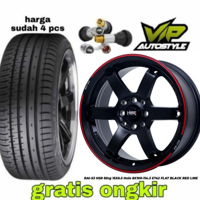 Paket Velg Racing Ring 15 Plus Ban Ring 15 Untuk Agya Ayla Calya