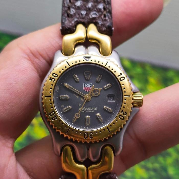 Tag heuer lady cakep mulus fishbone S95-215 original kecuali strap am