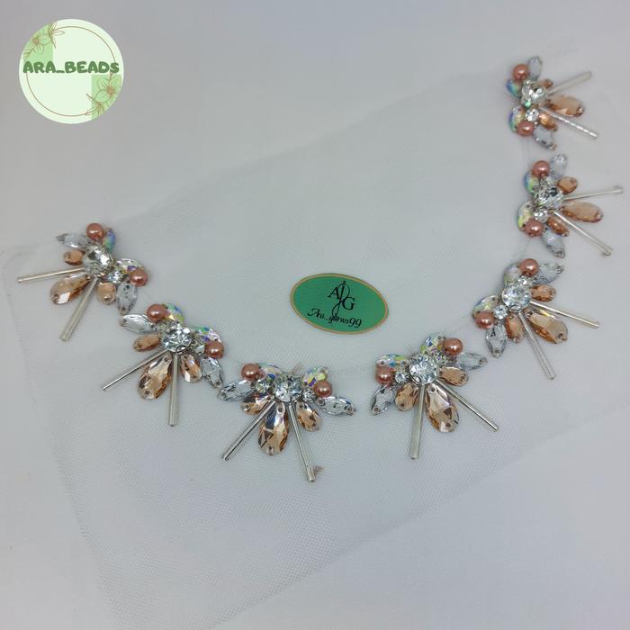 Payet Rangkai Mute Diamod Mutiara Swarosky Buggle 25ml Resin | payet rangkai aksesoris busana wanit