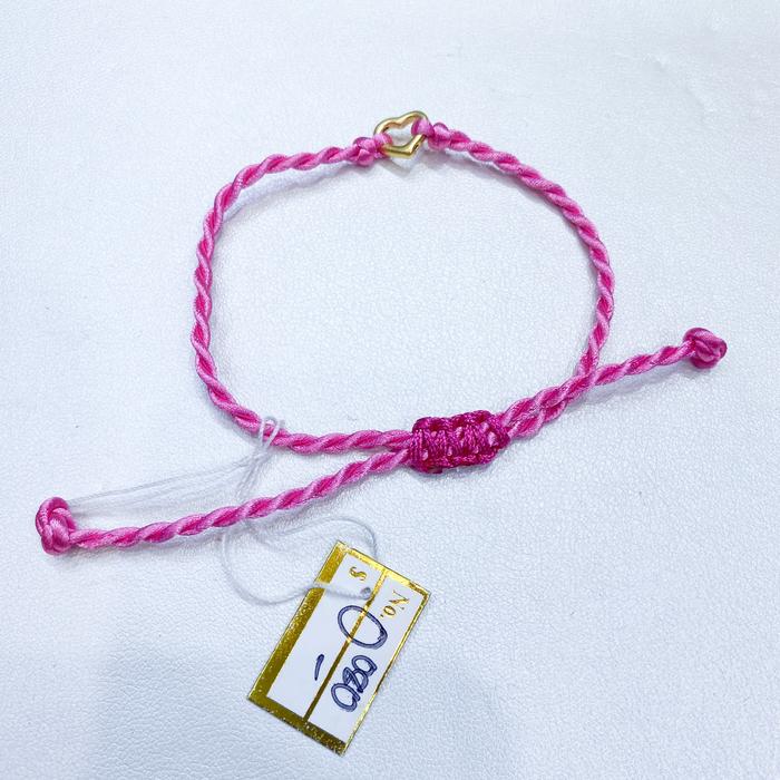 Gelang tali emas Love 24 karat 999%