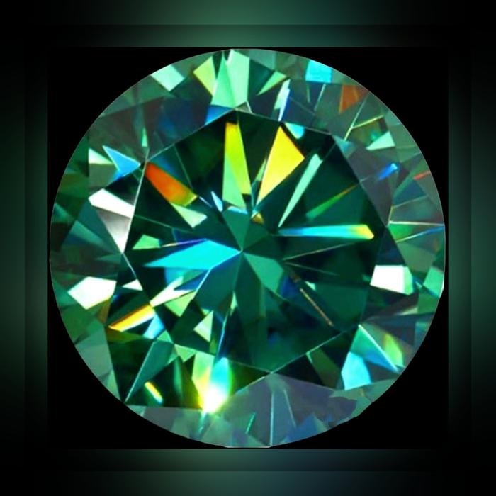 Permata Asli Green Moissanite