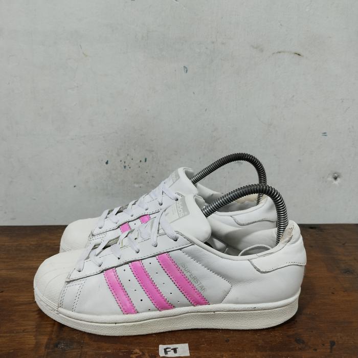 sepatu second ori adidas superstar pink size 37⅓