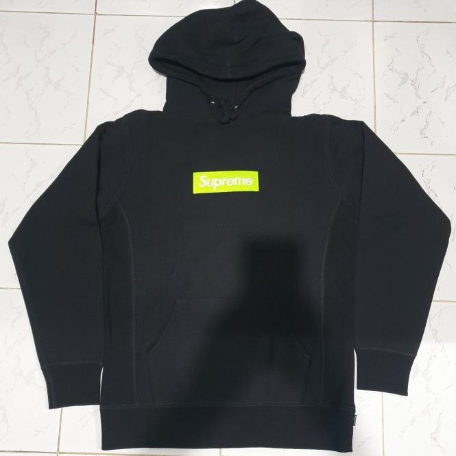 Supreme box logo hoodie black size S original made in canada