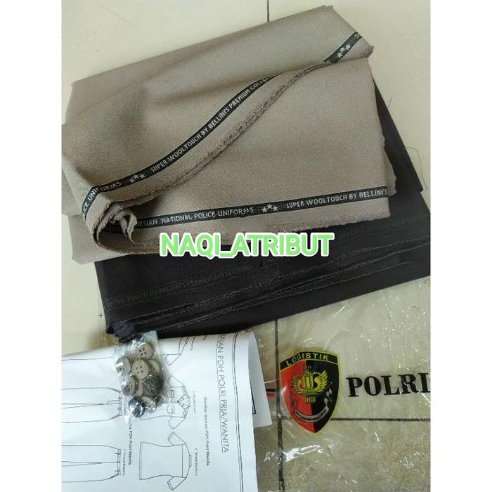 KAIN BAHAN SERAGAM POLRI KAIN BELINI SUPER WOL JATAH POLRI
