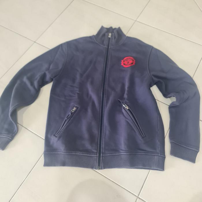 jaket coat navy biru unisex fashion outwear preloved winter dingin hujan Pria  Wanita  Tebal  Casual