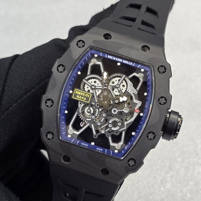 Jam tangan Automatic Swiss RM 35-01 RAFA Sapphire Rubber Carbon