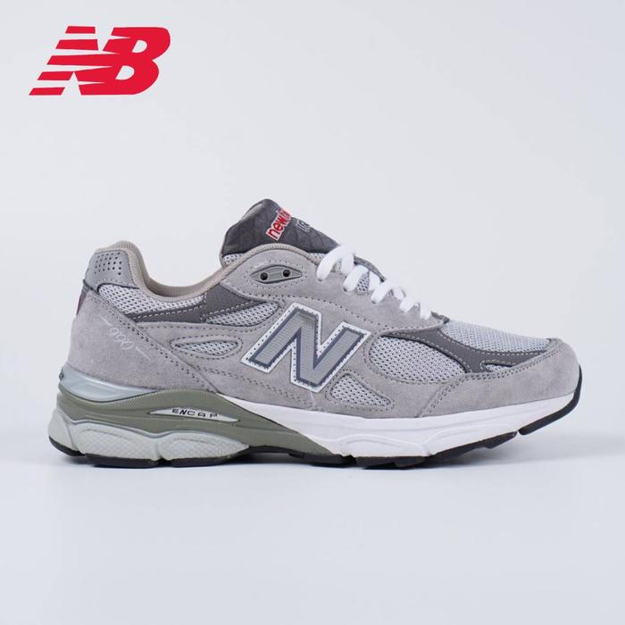 SEPATU NB NEW BALANCE 990V3 GREY WHITE