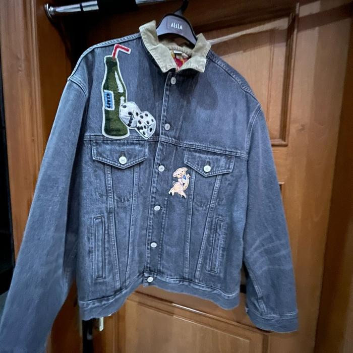 Jaket Gucci Black Vintage Denim Original