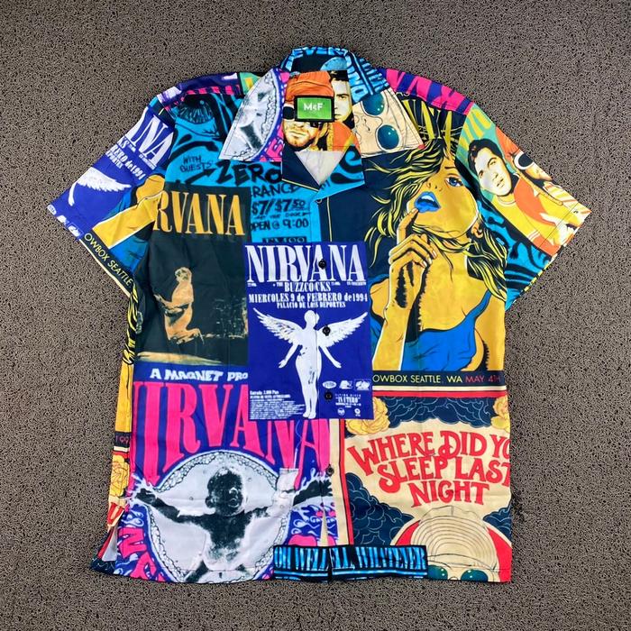 Kemeja Overseize  Sublime Nirvana Original McF / Kemeja Pria Wanita