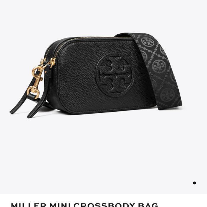 tory burch original mini miller crossbody black new