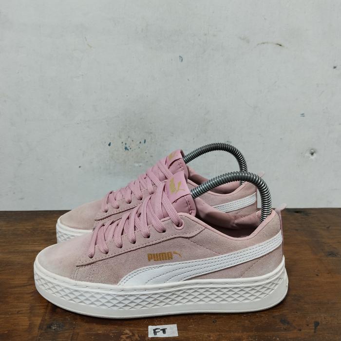 sepatu second ori puma smash platform suede size 35.5