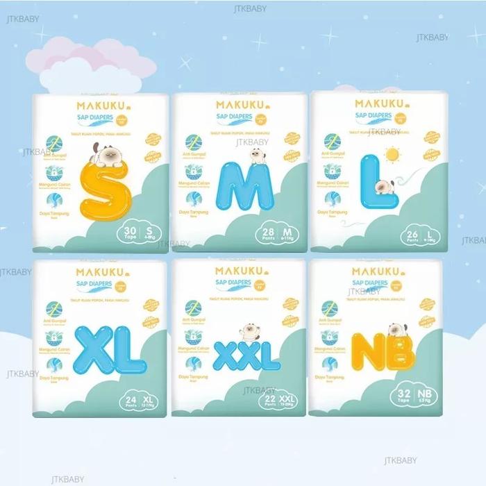 Makuku Diapers Comfort Fit - Popok Bayi Makuku