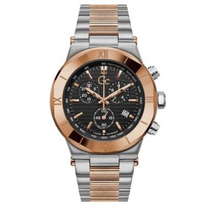 JAM TANGAN PRIA GUESS COLLECTION Y69003G2MF GC69003G2 BLACK DIAL ORIGINAL