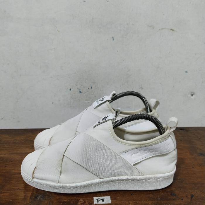 sepatu second ori adidas superstar slip on size 38