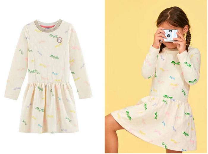 Petit Bateau Long Sleeve Quilted Dress PRELOVED
