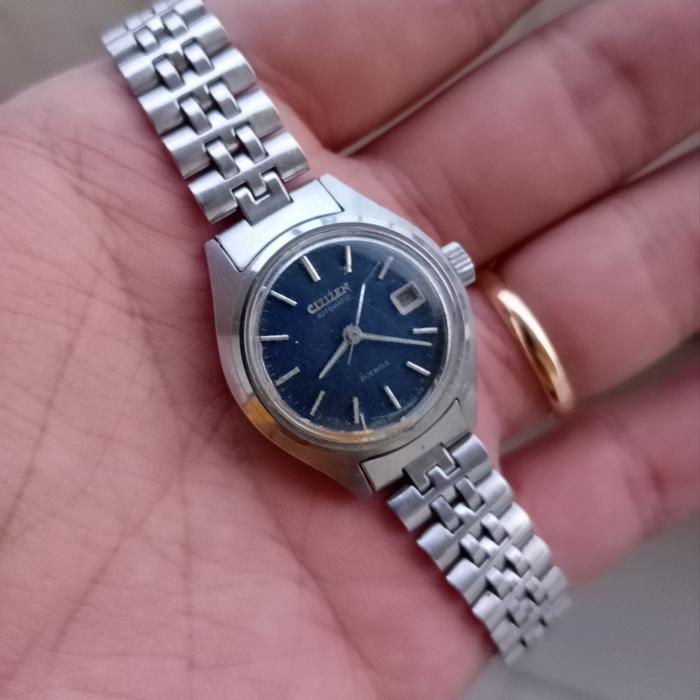Jam Tangan Wanita Citizen Automatic Original dengan Dial Biru