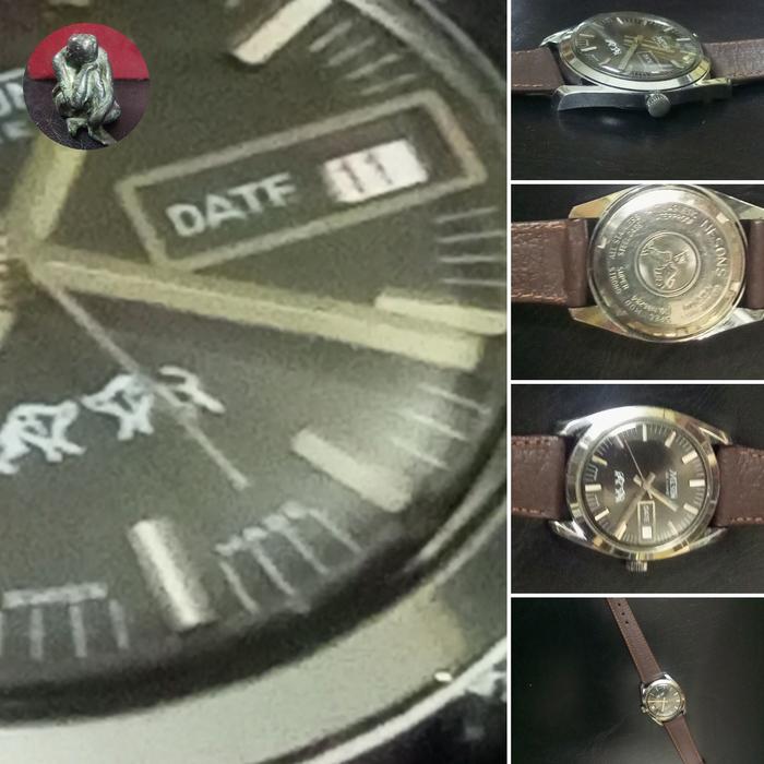 Jam Tangan Pria Nelson Deluxe 1 jewels back cover mistakes rare collectors items - mulus not Mido Ra