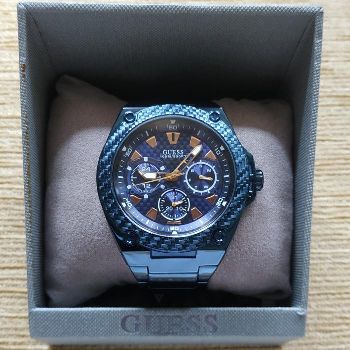 Jam Tangan Analog Pria Original Guess W1305G4 Preloved Like New