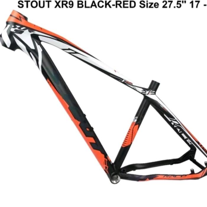 Frame Sepeda STOUT XR9 MTB XC ALLOY 27.5 Red Black