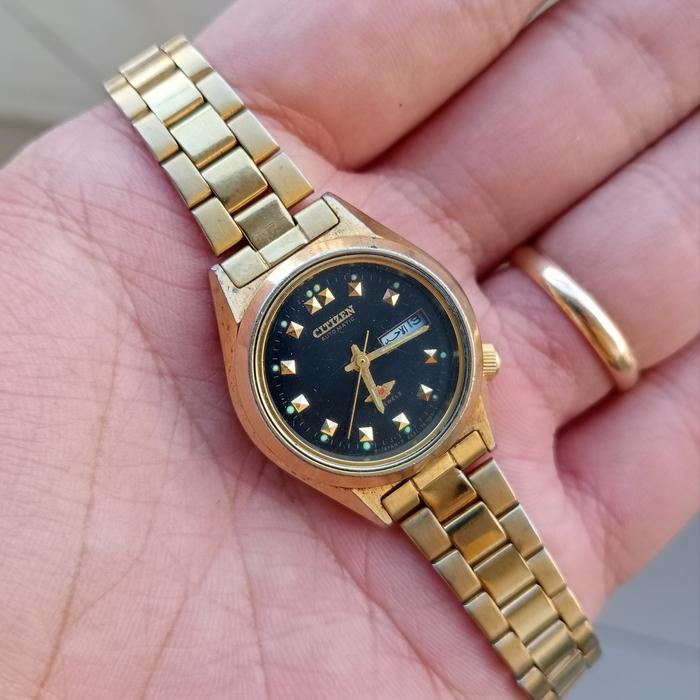 Jam Tangan Wanita Citizen Automatic Original Blackgold
