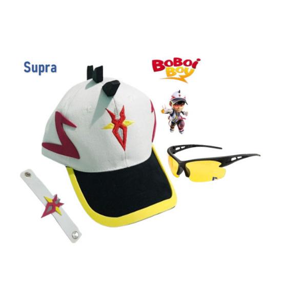Topi Boboiboy Supra dan Kacamata Supra