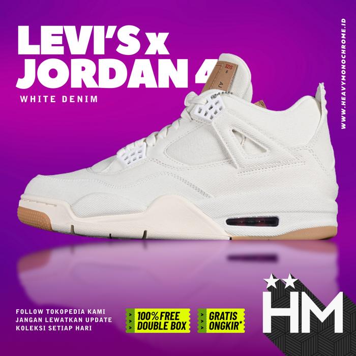 Jordan 4 Le vi's White Denim AO2571-100 (Size 40-50.5)