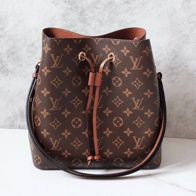 LV Louis Vuitton Neo Noe Neonoe Monogram Caramel Brown