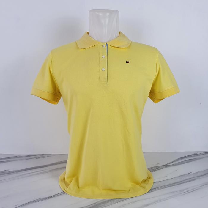 Baju Kaos Polo Wanita TOMMY HILFIGER - USA - Size L - Lebar Dada 48 cm - Original 100% - Scd
