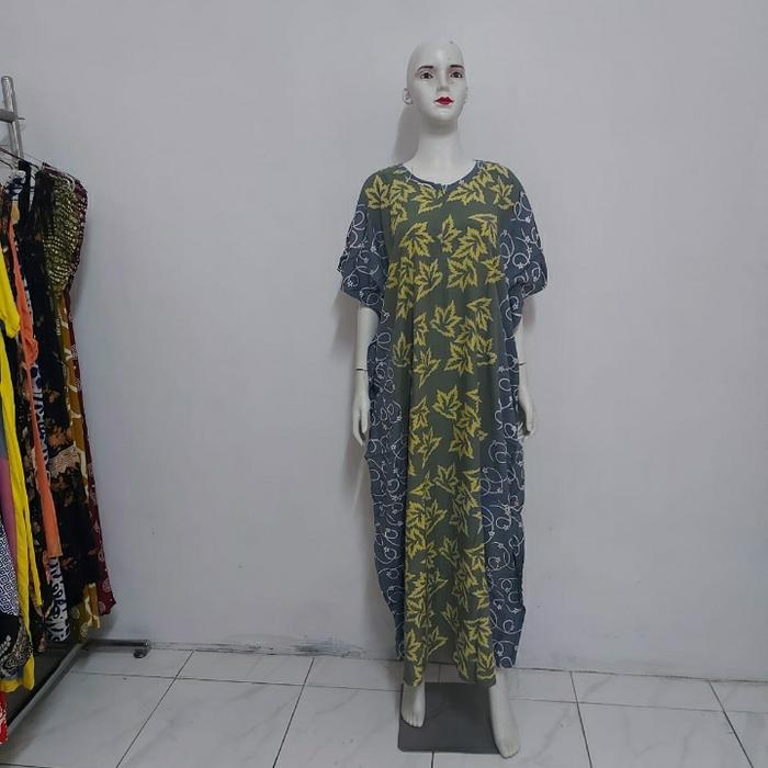 daster lowo batik cap daun premium PP3
