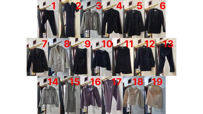 Paket Baju Formal Blazer Rok Celana Wanita (Thrift)
