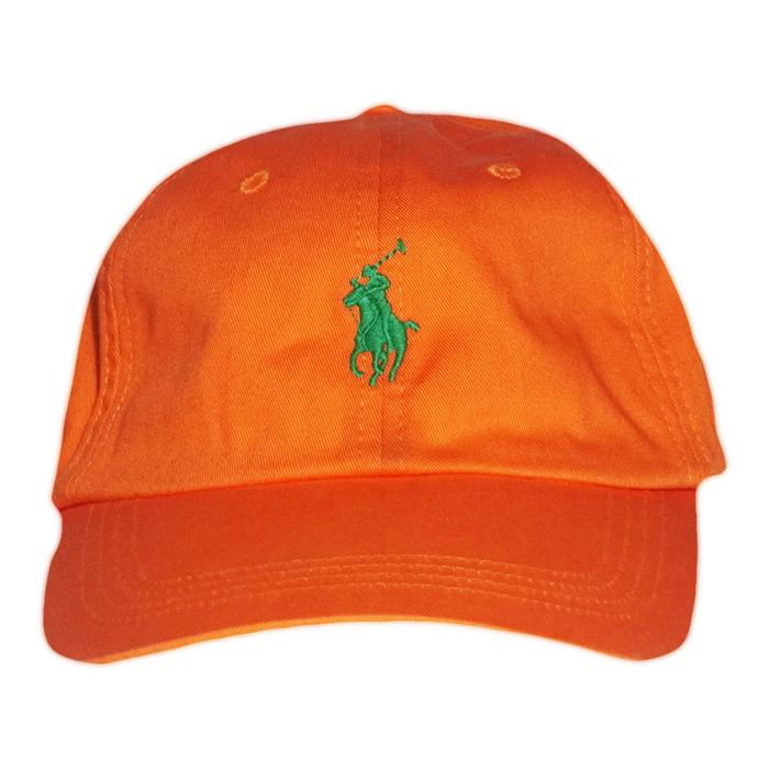 Topi Baseball Polo Warna Oranye (Second)