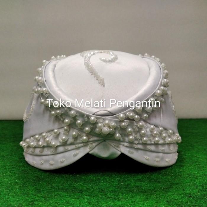 Blangkon Pengantin Sunda Payet Mutiara Bambu Ukuran Besar Jumbo Big Size
