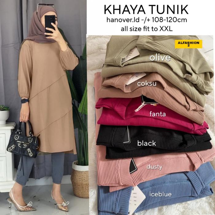 Khaya Tunik Kaos hanover import fit to XXL, LD108-124 pjng 105 High qu