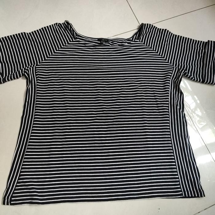 Blouse wanita hitam putih Talbots
