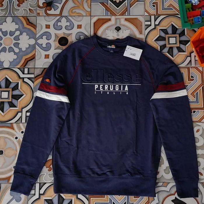 crewneck ellesse perugia navy original