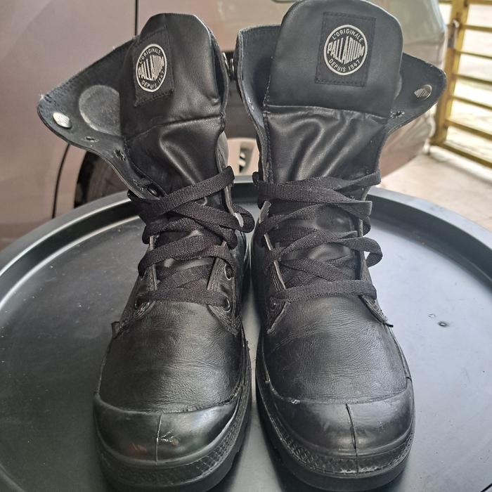 Palladium Baggy Leather Black Size 38