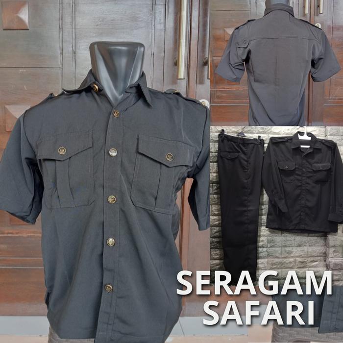 Seragam Safari Security / Seragam Safari Satpam / Setelan Safari Security Satpam / Safari / Seragam 