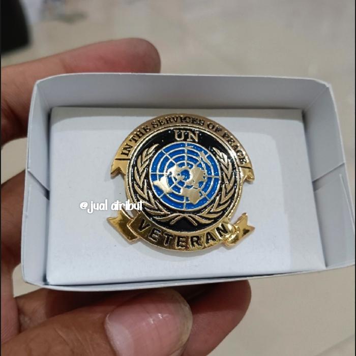 Brevet wing pin UN VETERAN Brivet PBB UN VETERAN