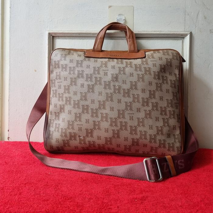 TAS SELEMPANG KANTOR PRIA WANITA HAZZYS SECOND IMPORT / TAS LEPTOP KERJA