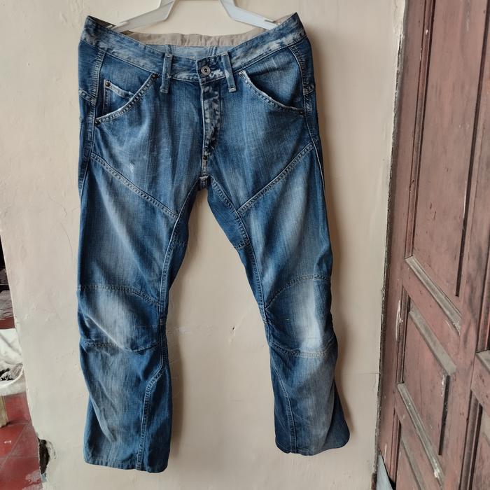 Celana Vintage Rider pants G star Jeans Panjang Pria Denim Straight Light