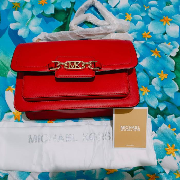 TAS MICHAEL KORS HEATHER RED LARGE