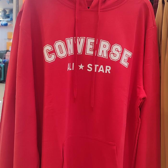 SALE CONVERSE ALL STAR HOODIE RED ORIGINAL