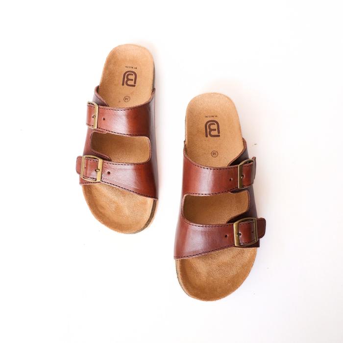 Sandal Wanita Kulit Asli | BUCINI ADNE Sandal Kasual Leather